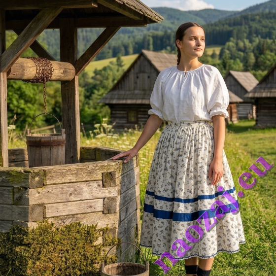 Žena v Slovenskom kroji a vo folklórnej sukni ANNA
