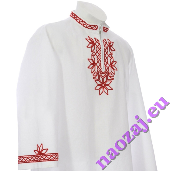 Rozsah zdobenia: límec hruď rukávy