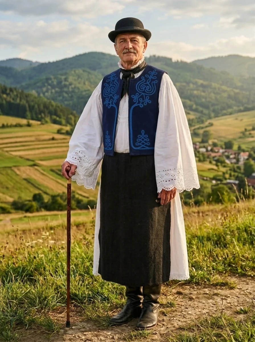 Bystrický gazda v slovenskom kroji