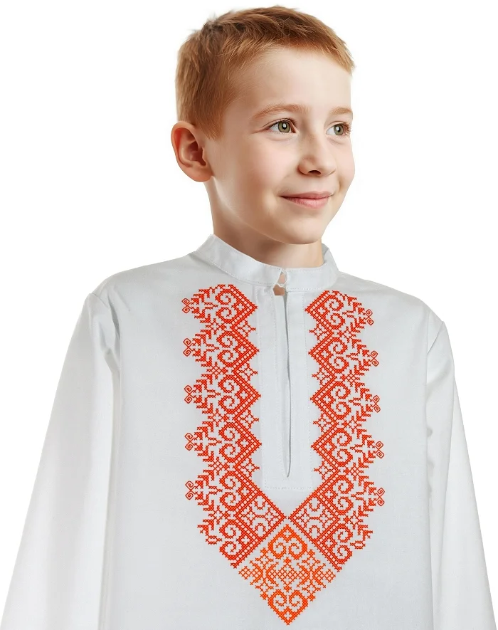 Detské kroje z Fačkova - vyšívaná košeľa Matúško