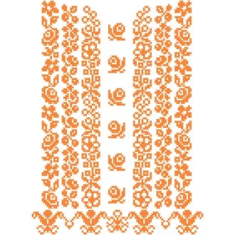 Šarišská košeľa FRANTIŠEK - farebná varianta: oranžová