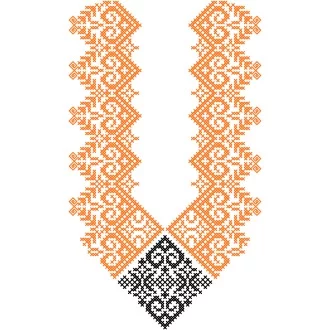 Krojová košeľa MATÚŠ - farebná varianta: oranžová - čierna