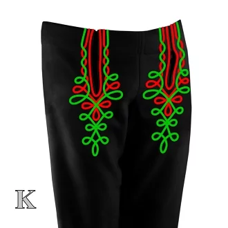 Mužské krojové nohavice - ľudová vzorka - vzor K