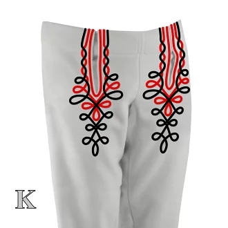 Mužské krojové nohavice - ľudová vzorka - vzor K