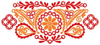 Slovenská ručná výšivka na ramenách košele Ľuboš